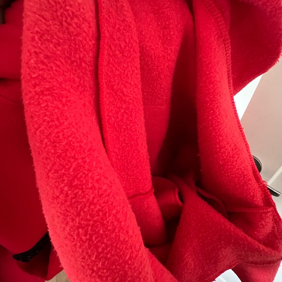 Dress hoodie red with pockets and stones - Picture 2 of 5